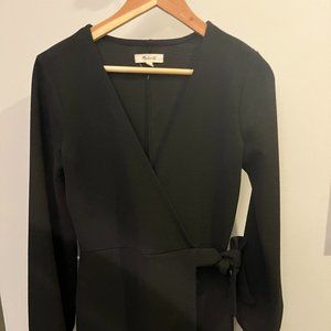 Madewell Black Wrap Dress